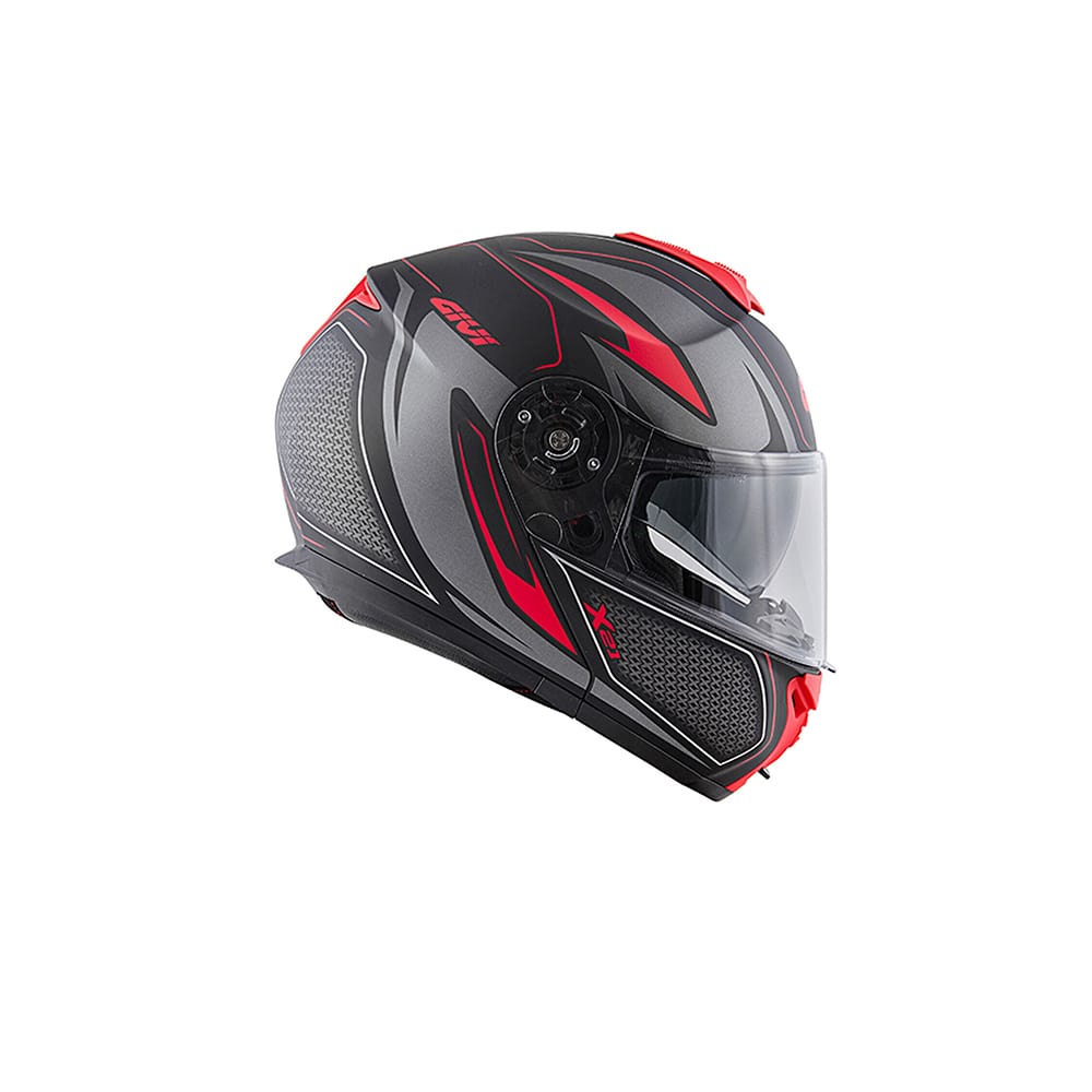CASCO DESDE MOD X21 DESAFIANTE C PL.D TEMPERAMENTO NEGRO-MT ROJO