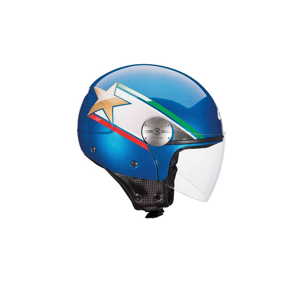 GIVI CASCO DJET 10.7 MINI JD SÓLIDA AZUL-ML