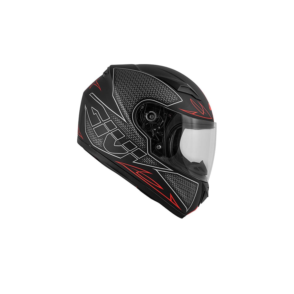 GIVI CASCO JUNIOR J.04 POOFD FLY NEGRO-MT ROJO