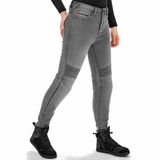 JEANS DE MOTO GRIS POUR FEMME SHIMA ZENITH