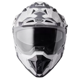 GMS ADVENTUS CASCO DE MOTO MATT BLANCO GRIS