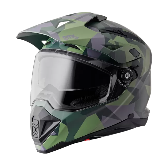 GMS ADVENTUS CASCO DE MOTO MATT NEGRO VERDE