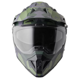 GMS ADVENTUS CASCO DE MOTO MATT NEGRO VERDE